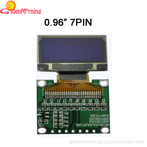 0.96" OLED display module , 128 x 64 pixels resolution, yellow and blue
